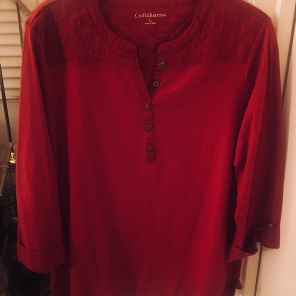 Croft&Barrow (L) Red Top - Picture 8 of 8